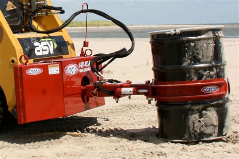 barrel handler skid steer|ez spot ur barrel handler.